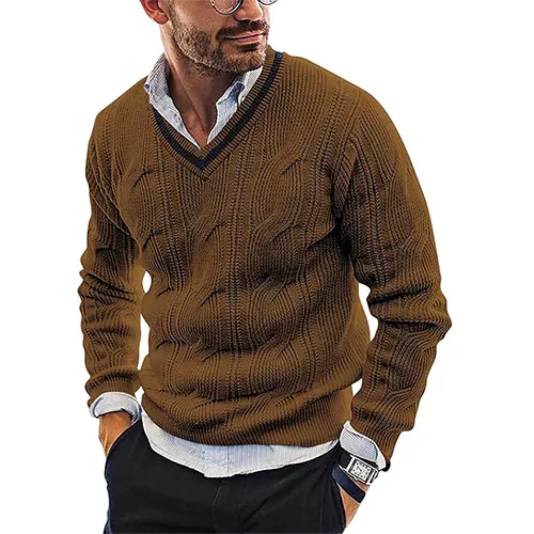 Pull à Col V Douillet pour Homme