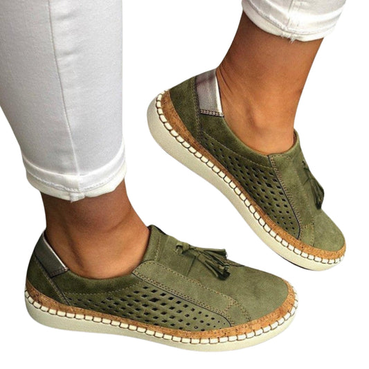 Chaussures Plates Découpées Féminines - LuxeStyle