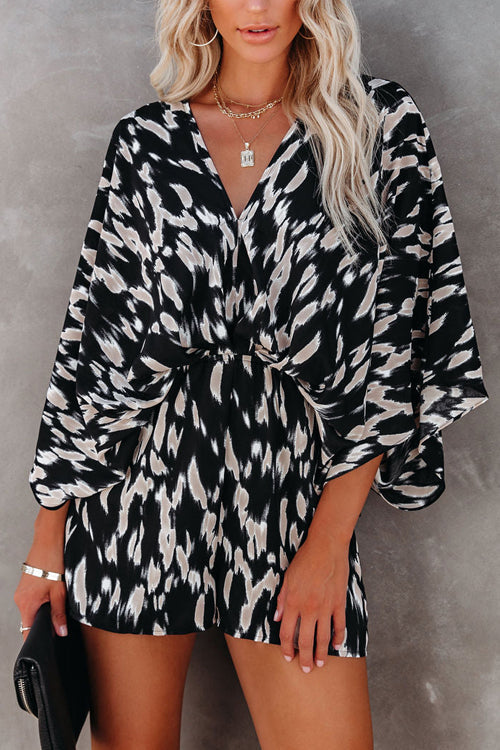 Robe Femme Imprimée Noir et Blanc Élégante - LuxeStyle