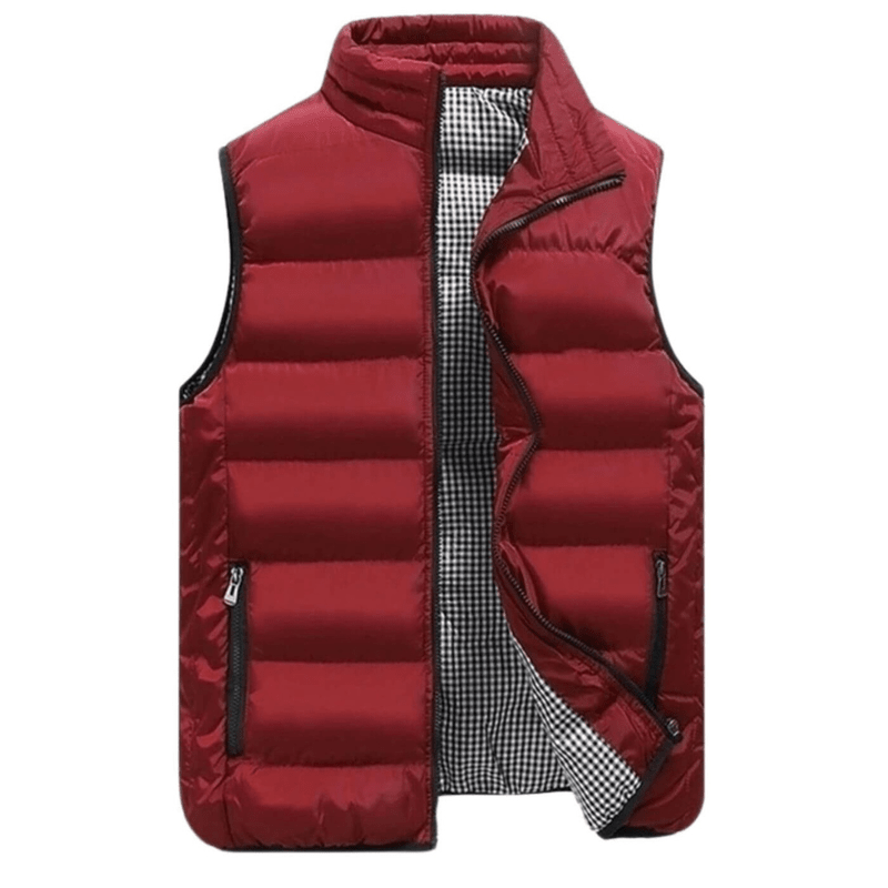 Gilet douillet sans manches marine pour homme