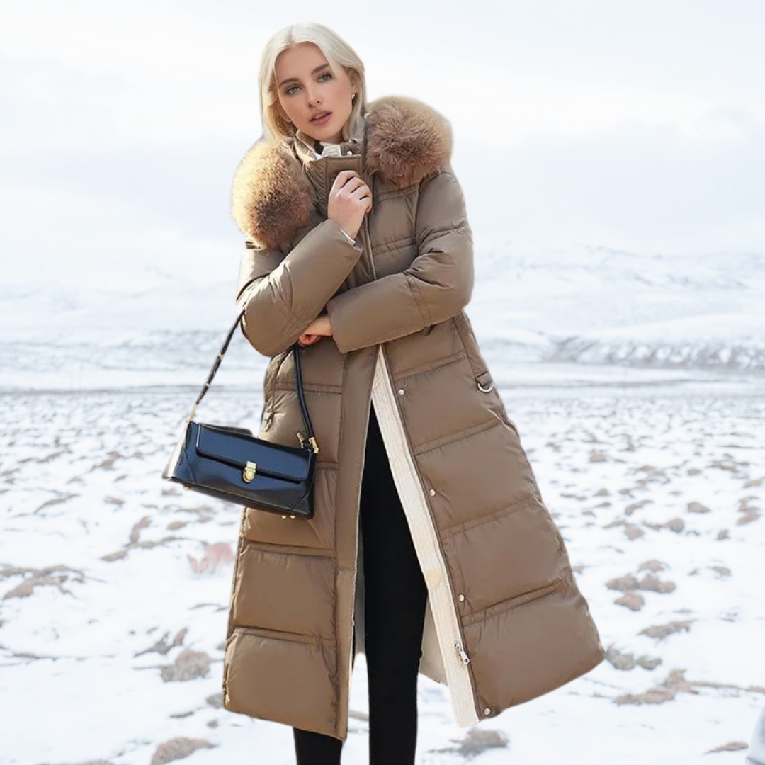 Manteau Hiver Élégant Femme - Long Modèle - LuxeStyle
