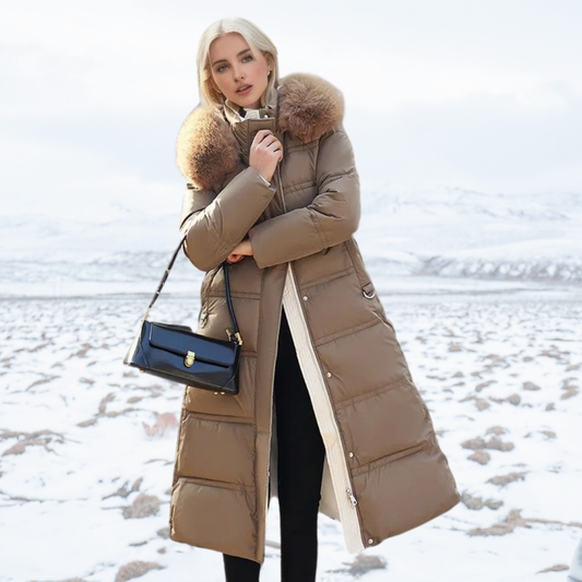 Manteau Hiver Élégant Femme - Long Modèle - LuxeStyle