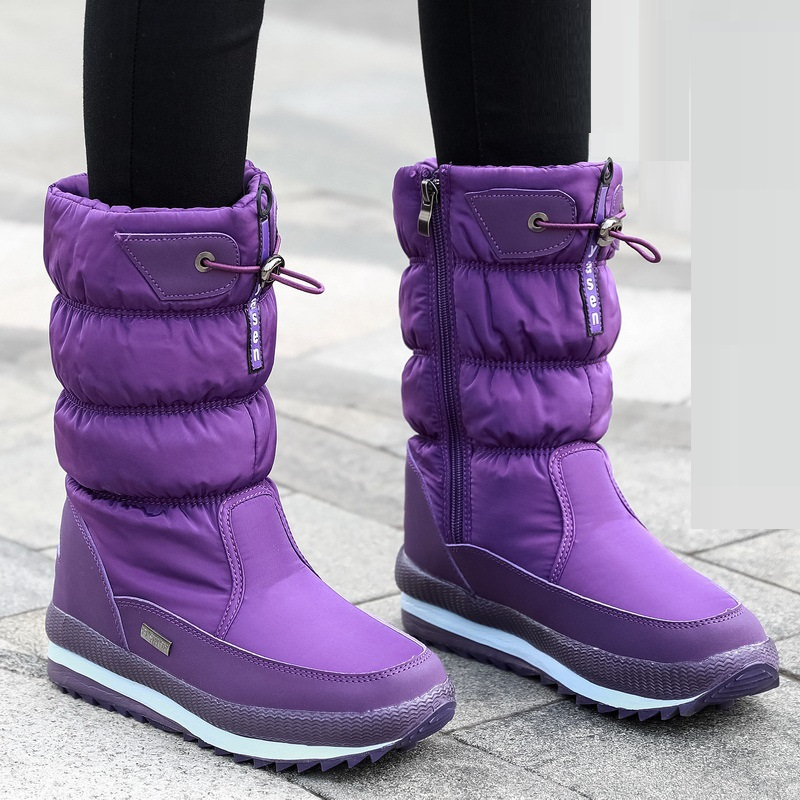 Bottes Hiver Chaudes et Stabilisantes pour Femme