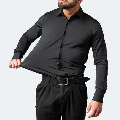 Chemise Homme Confort Manches Longues Élégante - LuxeStyle