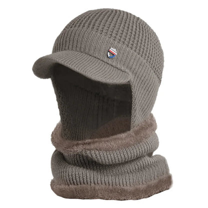 Casquette d'Hiver Douillette avec Cache-Oreilles pour Homme