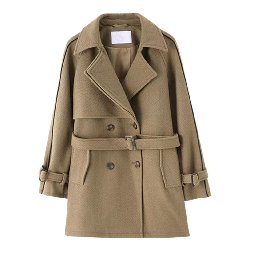 Manteau Femme Élégant En Laine