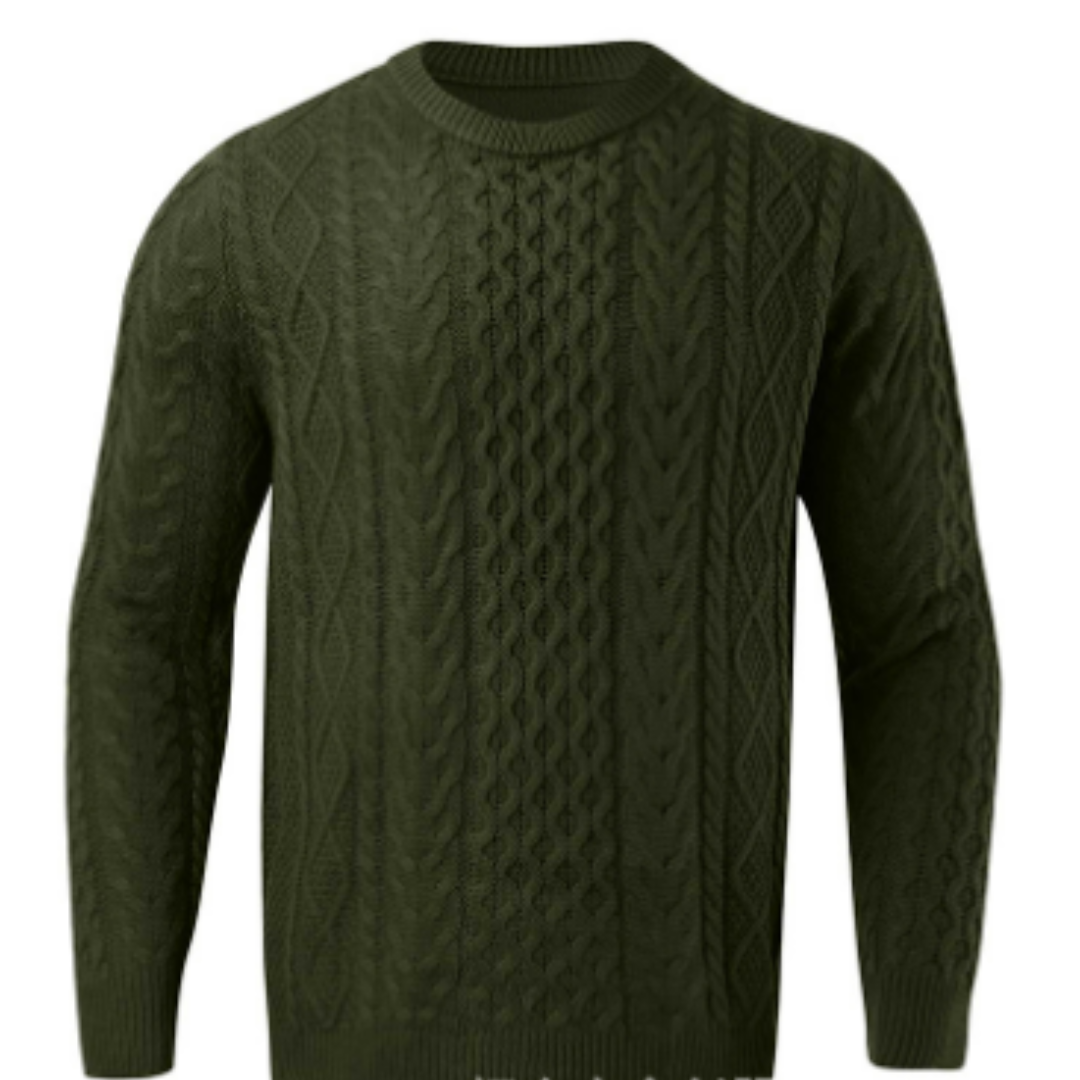 Pull Homme Hiver Chaud Col Ronde