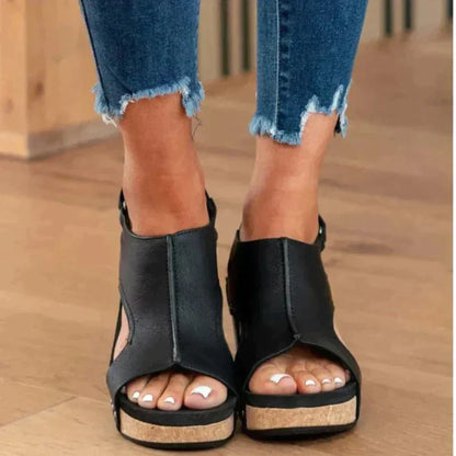 Sandales Chic à Bout Ouvert pour Femmes