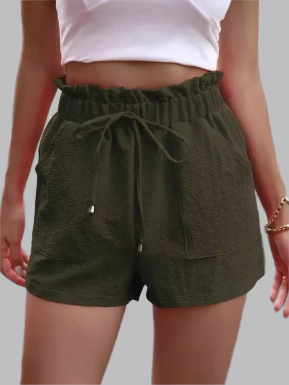 Short Femme Été Léger Confort avec Poches et Tissu Doux