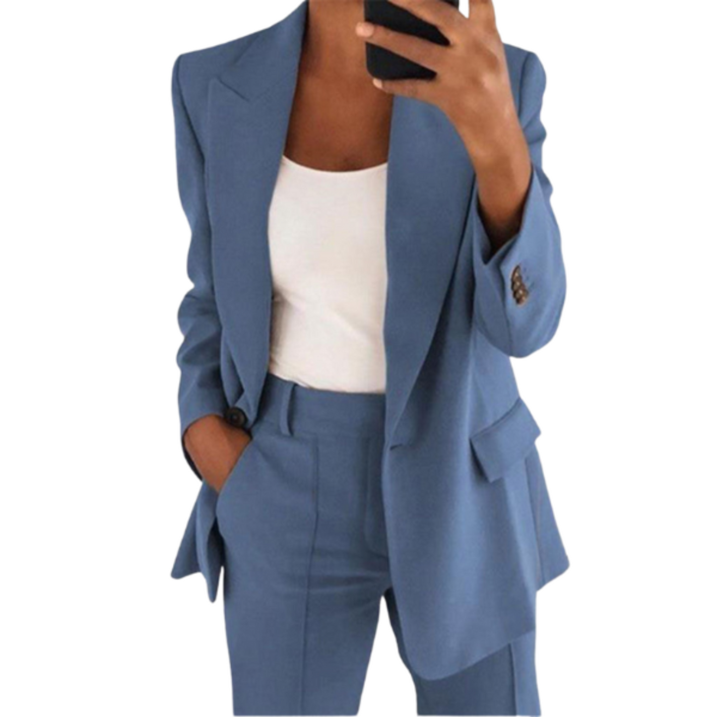 Costume Femme Élégant | Blazer en Tissu Léger - luxestyle