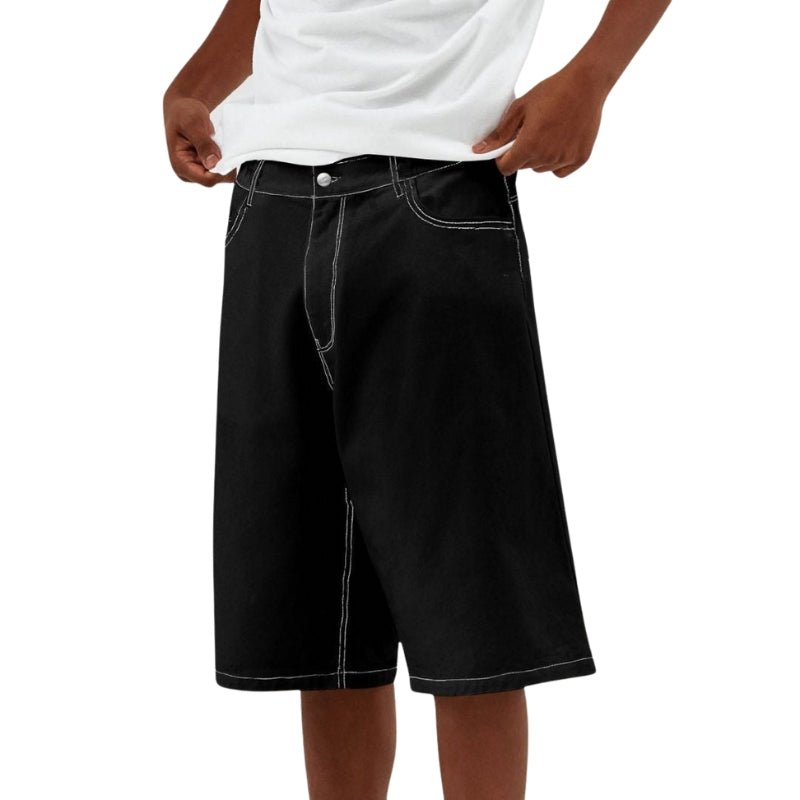 Short Décontracté à Jambe Élargie avec Poches - LuxeStyle
