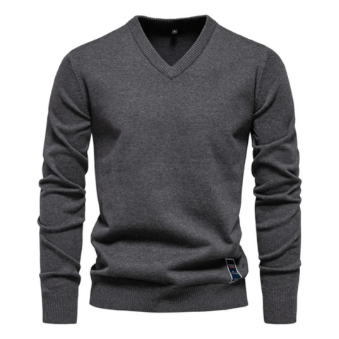 Pull Homme Col V Élégant et Chaud