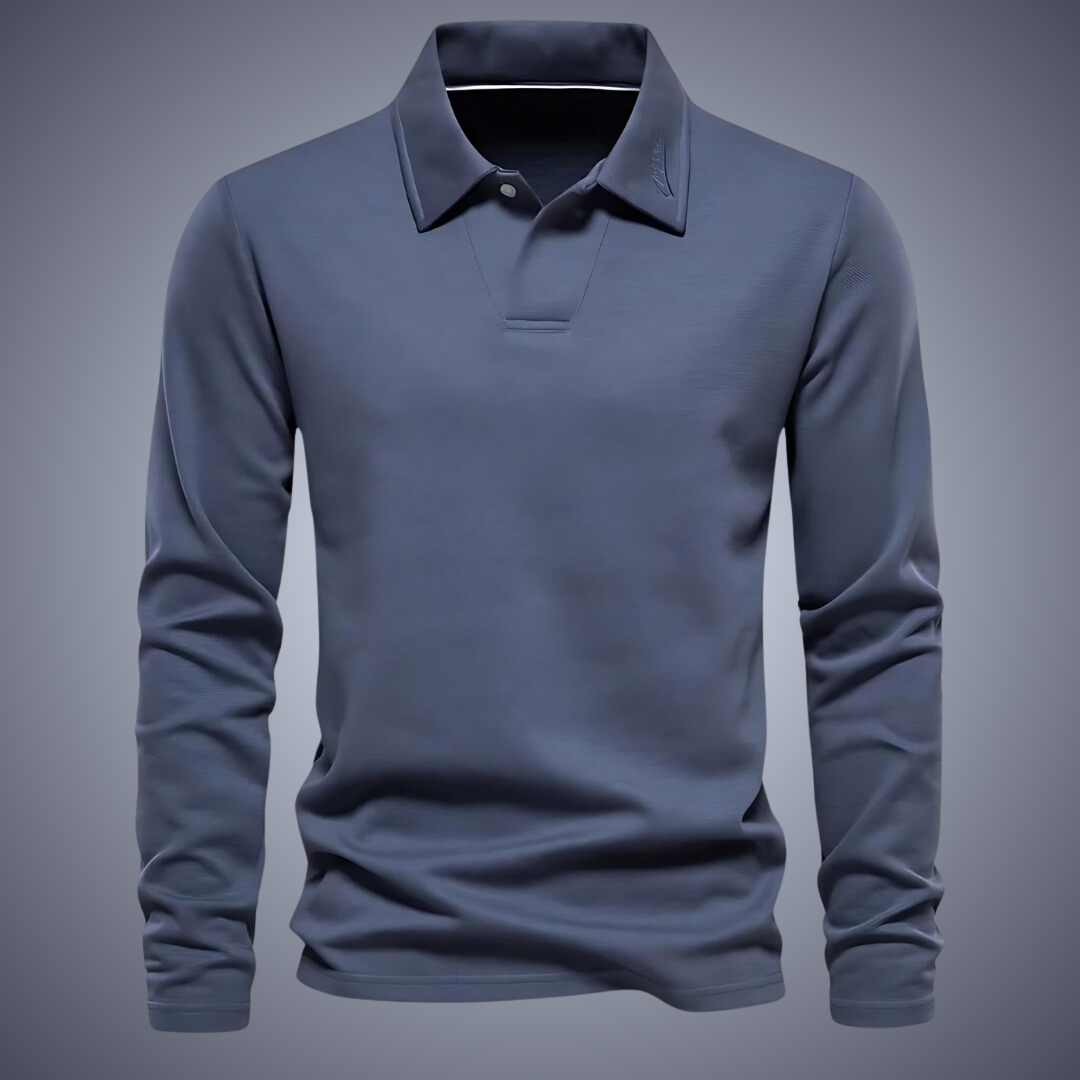 Polo Homme Manches Longues Marine