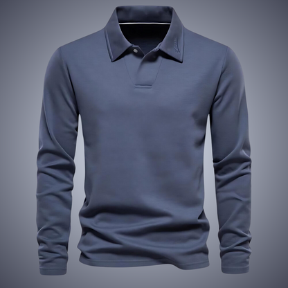 Polo Homme Manches Longues Marine
