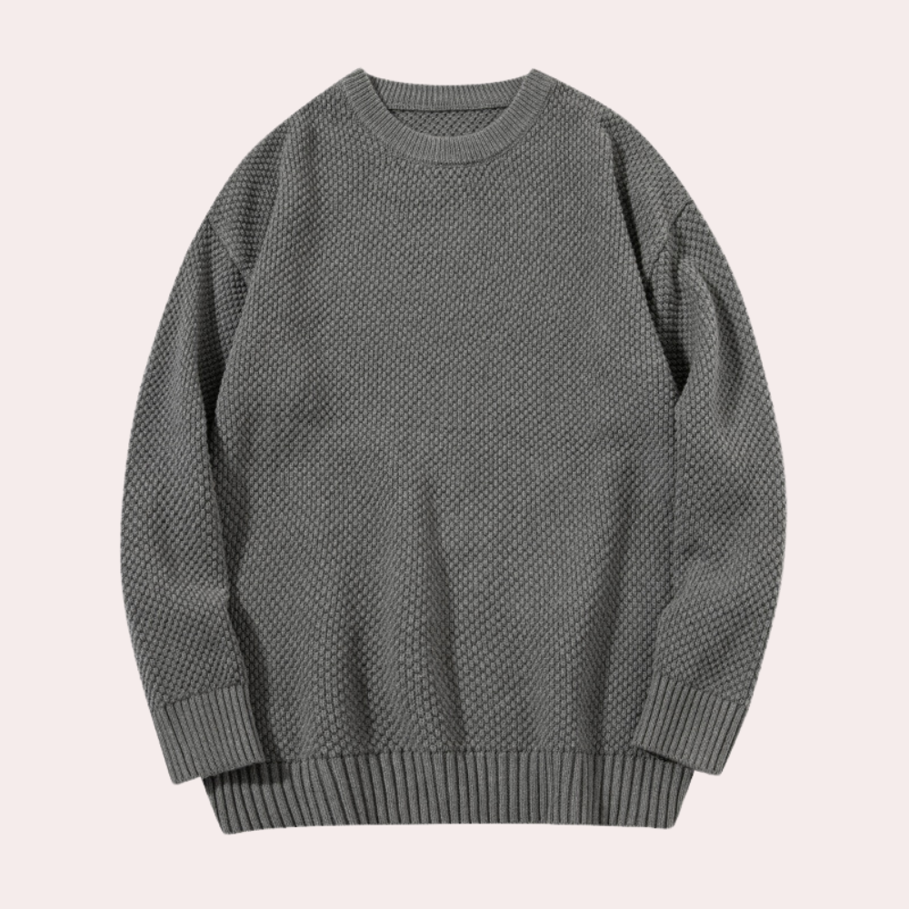 Pull Homme Classique Col Rond