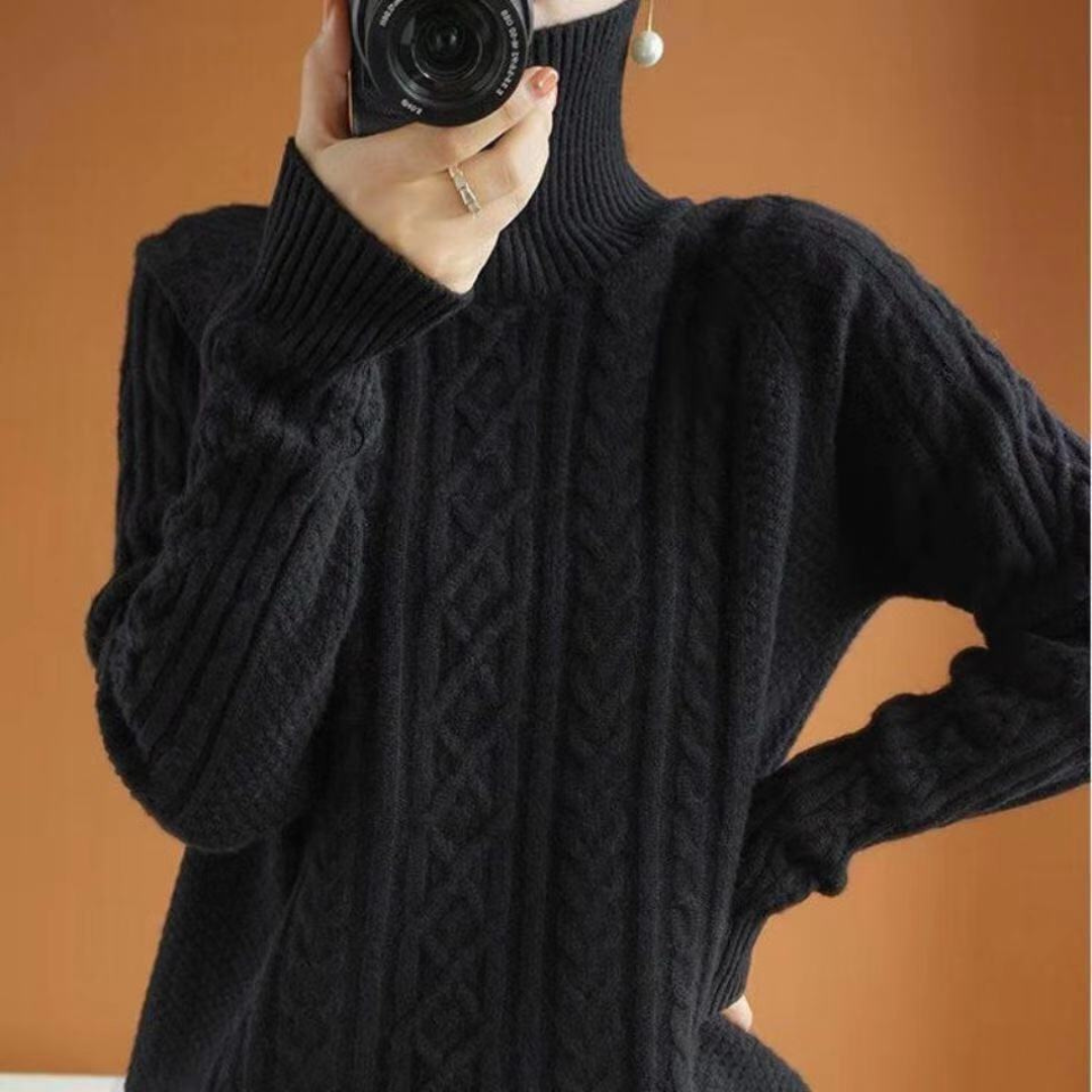 Pull Femme Douillet en Laine Mélangée