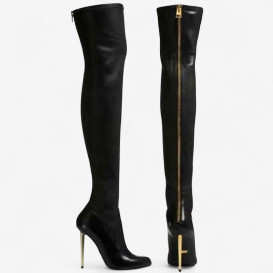 Bottes Féminines Hauts Talons Élégantes - LuxeStyle