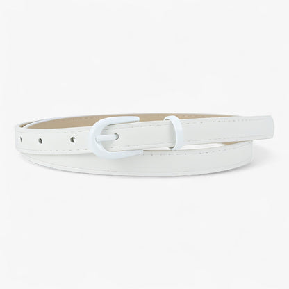 Ceinture Élégante en Cuir avec Boucle Discrète et Taille Réglable