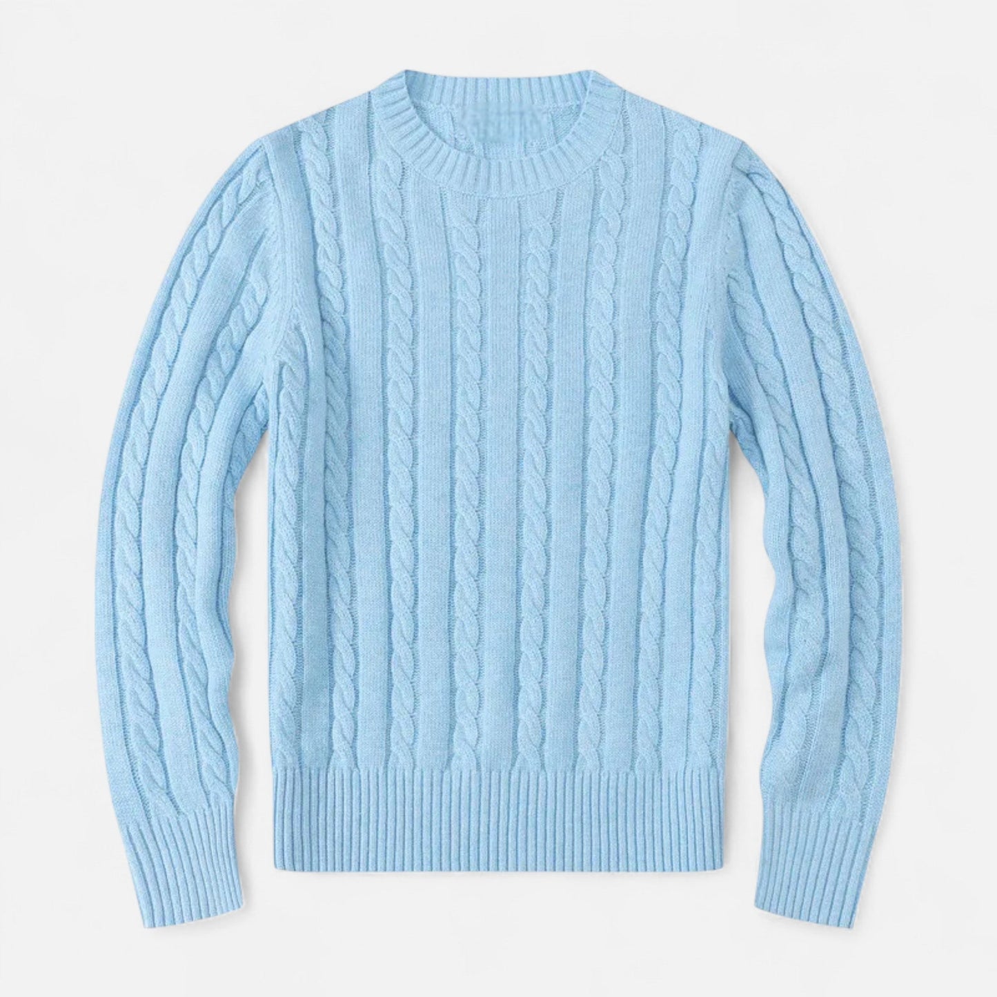 Pull en laine mélangé Brun pour Homme