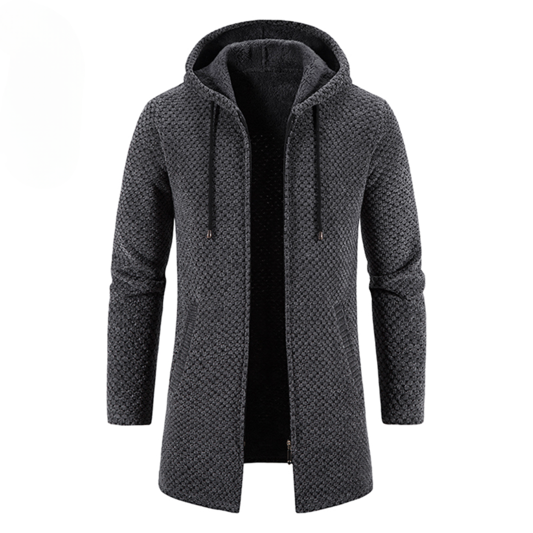 Cardigan Élégant à Capuche Détente