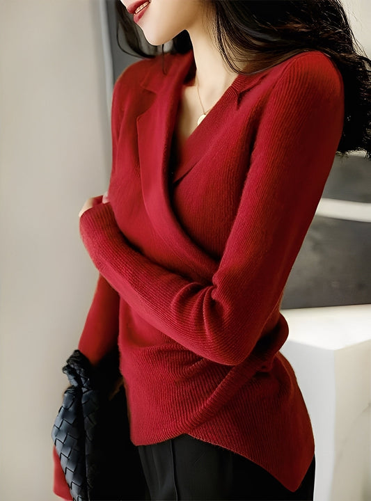 Pull Femme Laine Douillette Classique Hiver - LuxeStyle