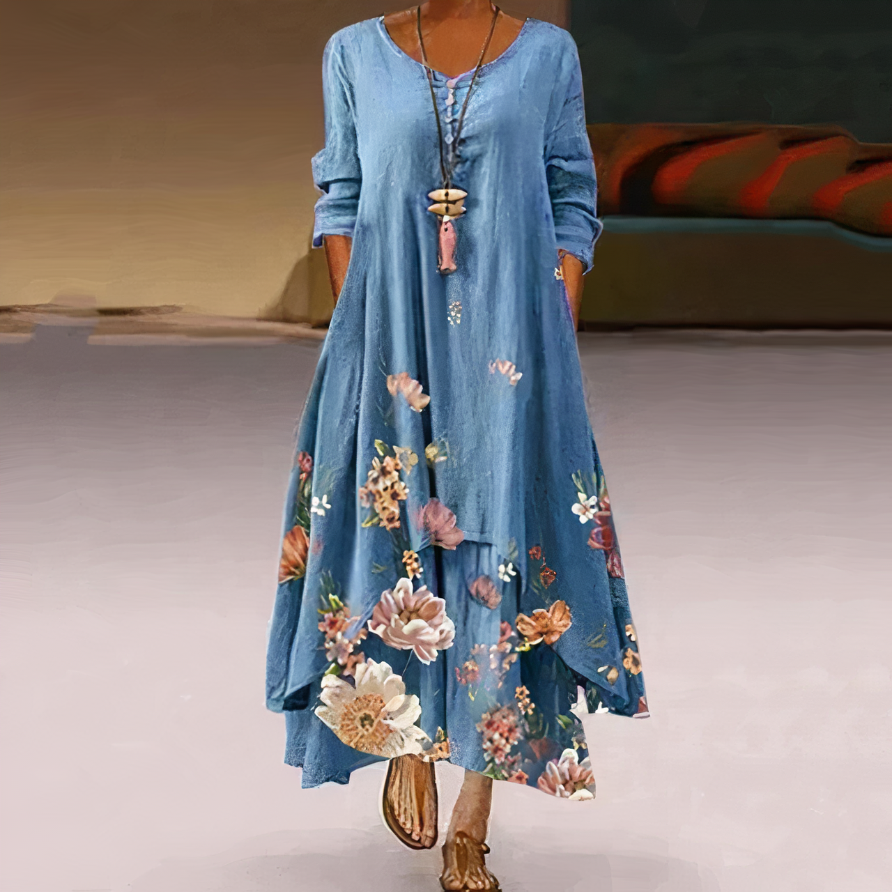 Robe Coton Bio Femme – Élégante et Confortable pour Tous les Jours