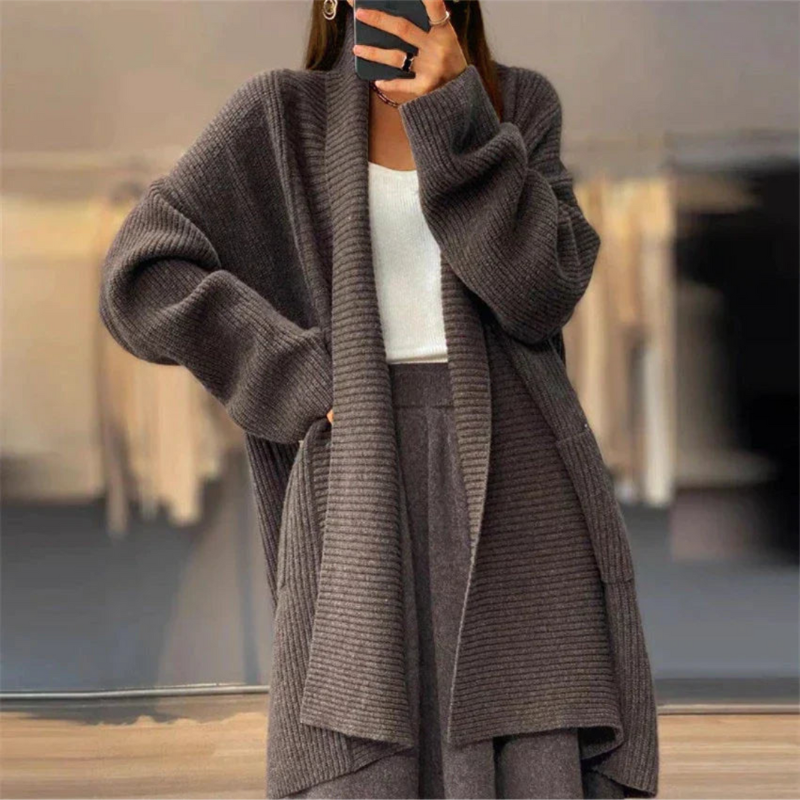 Cardigan Femme Long Élégant et Douillet
