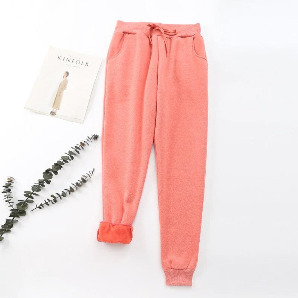 Pantalon décontracté taille élastique pour femme
