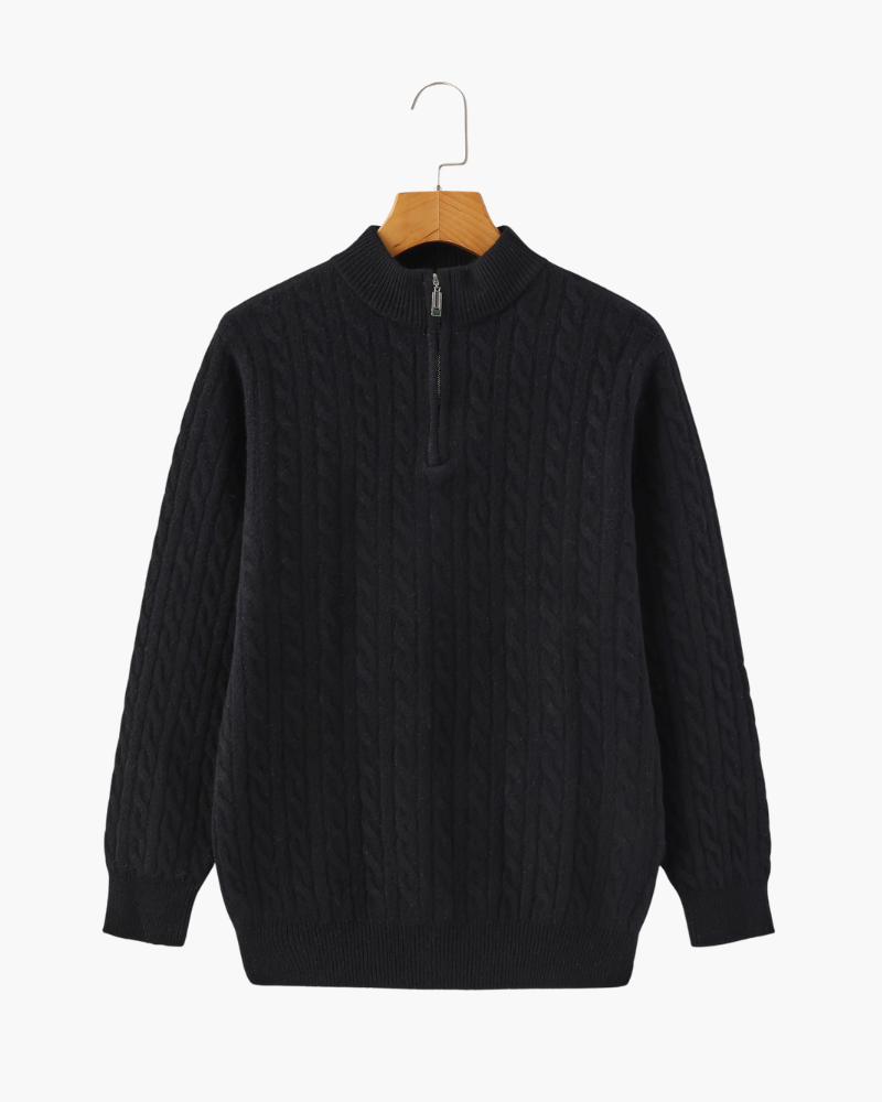 Pull Homme Hiver Motif Câble Élégant