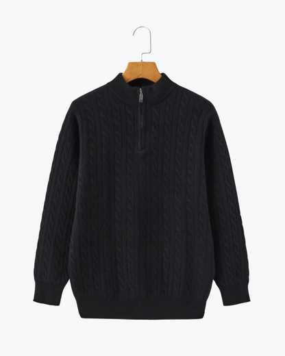 Pull Homme Hiver Motif Câble Élégant