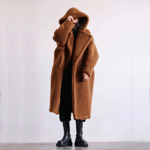 Manteau épais femme | Parka hivernale longue