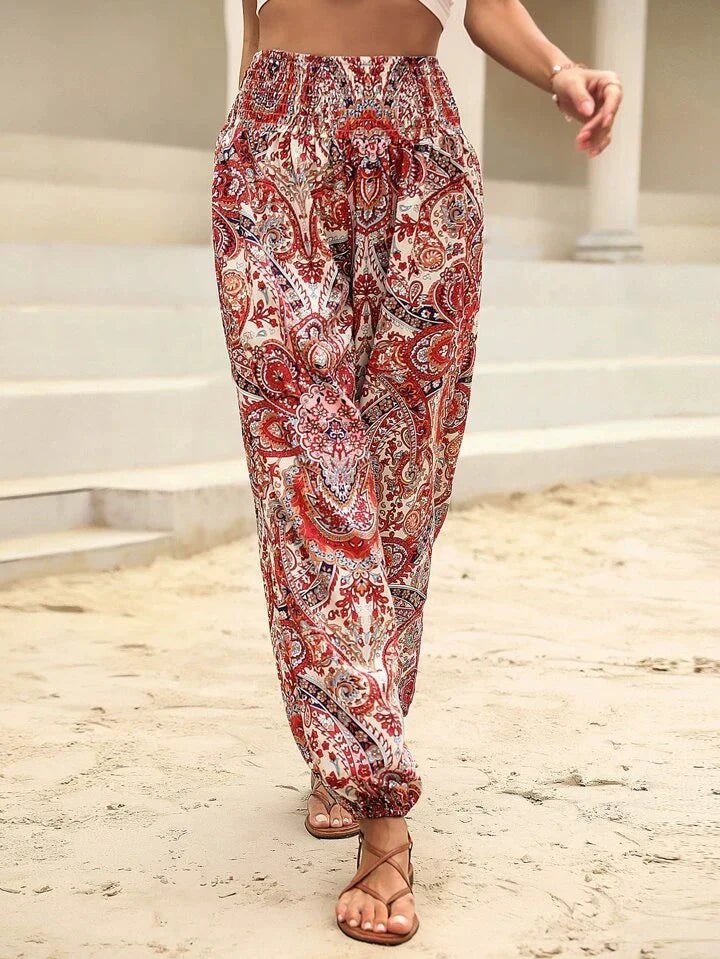 Pantalon Femme Noir Blanc Animé
