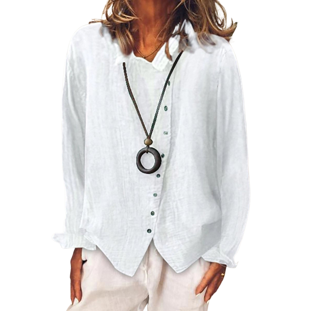 Thalia – Chemise Élégante à Manches Longues Décontractée - LuxeStyle