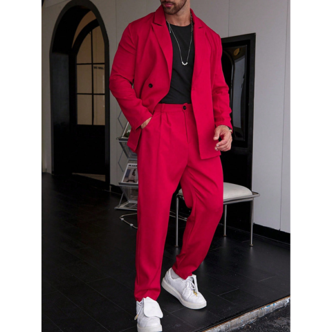 Costume Homme Élégant Taille Slim | Ensemble Classique Deux Pièces