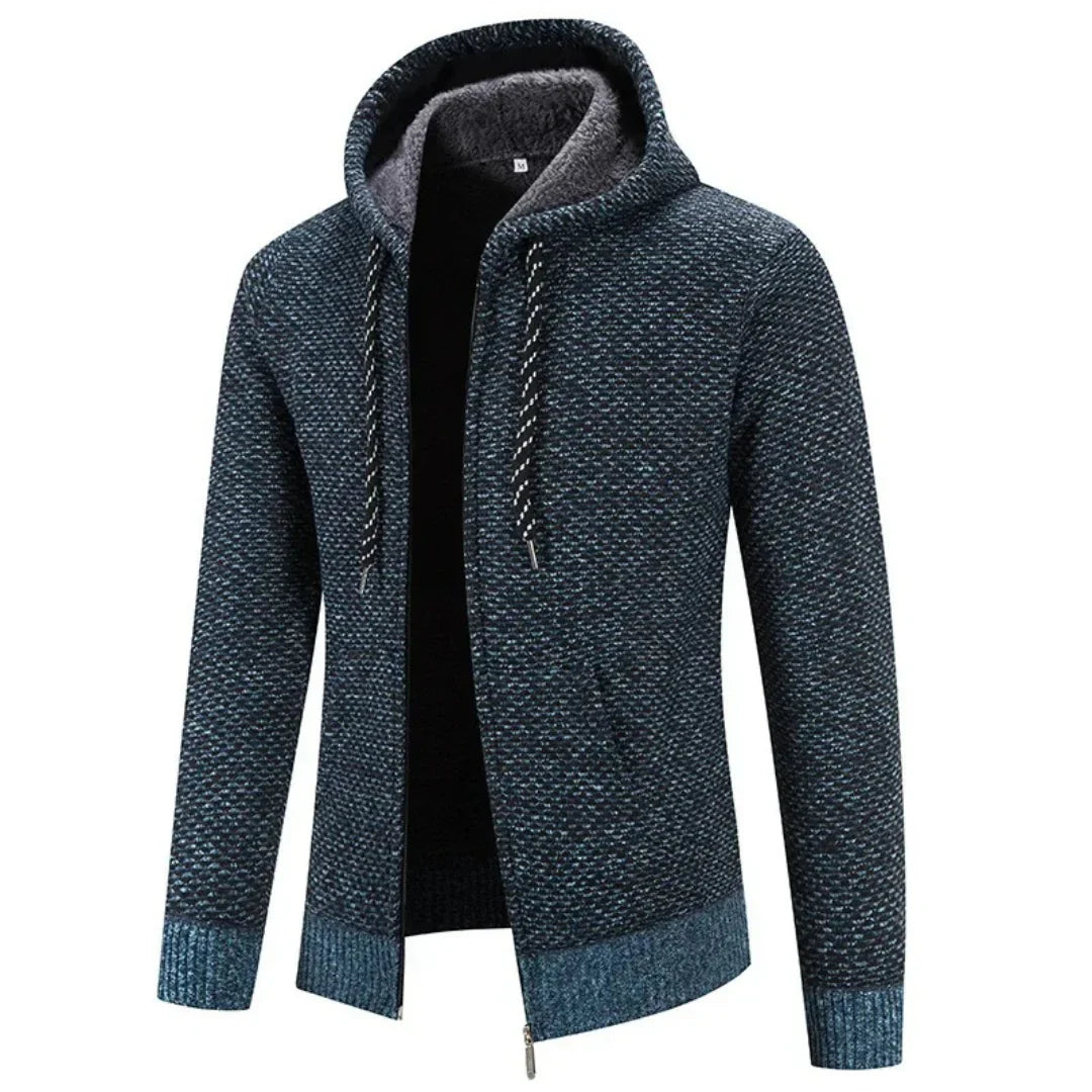 Veste à Capuche Douillette Longue Manches
