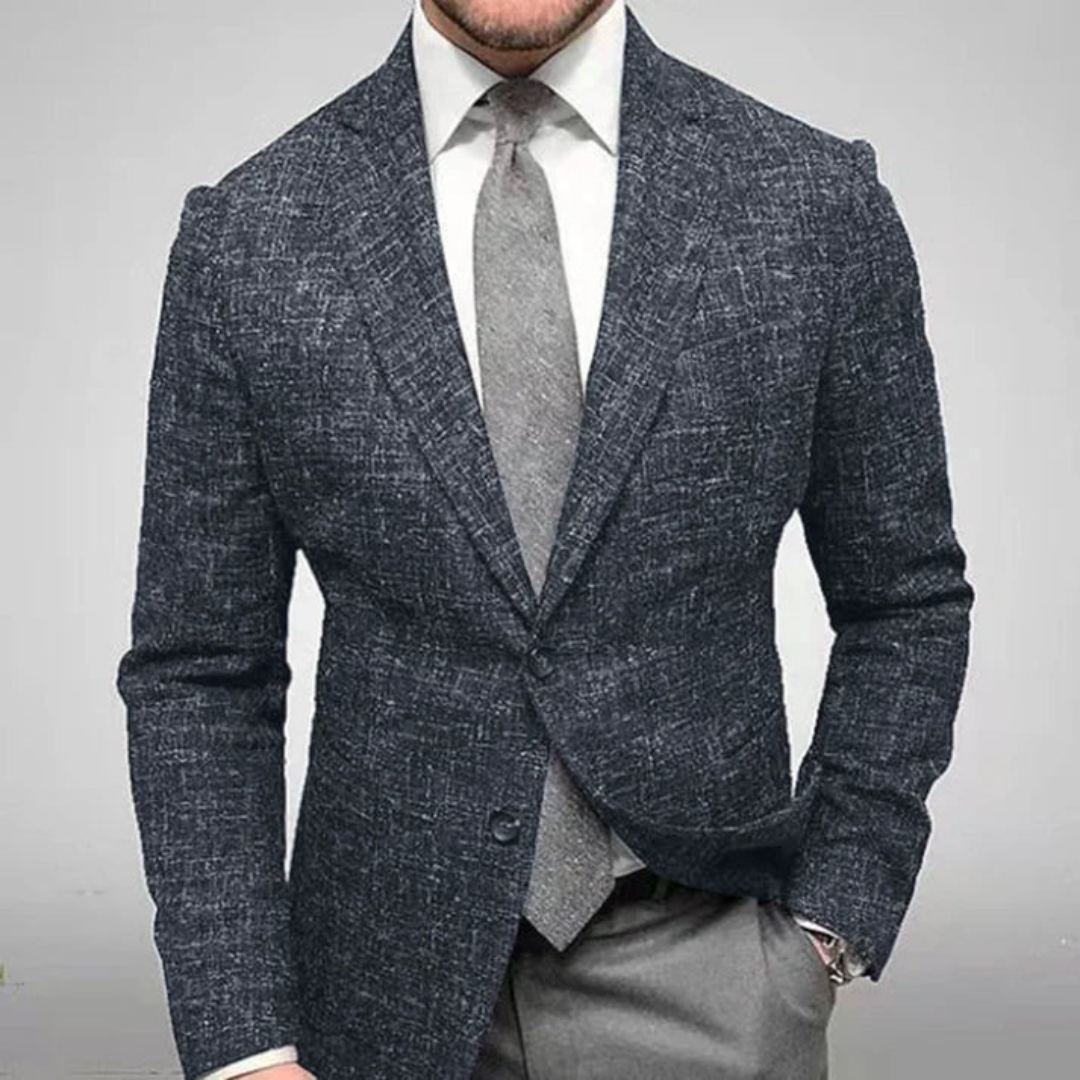 Blazer Élégant Homme Manches Longues