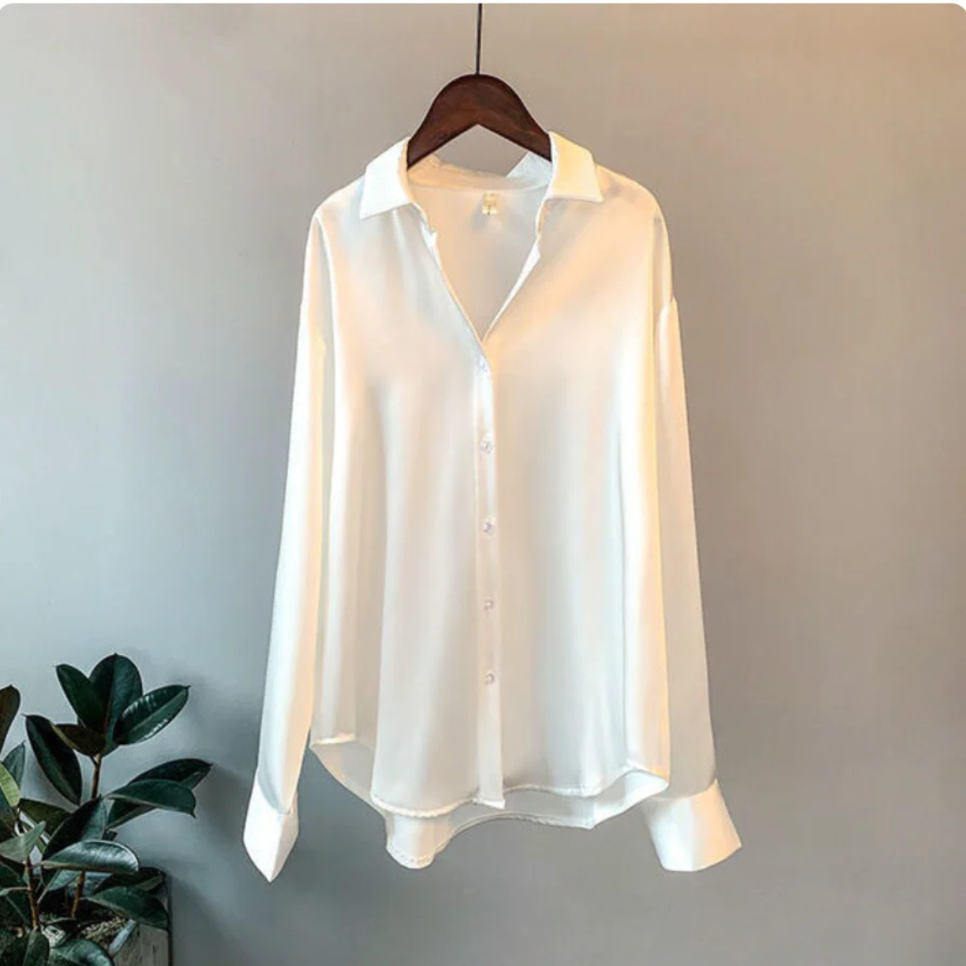 Chemise Féminine Douce À Manches Longues