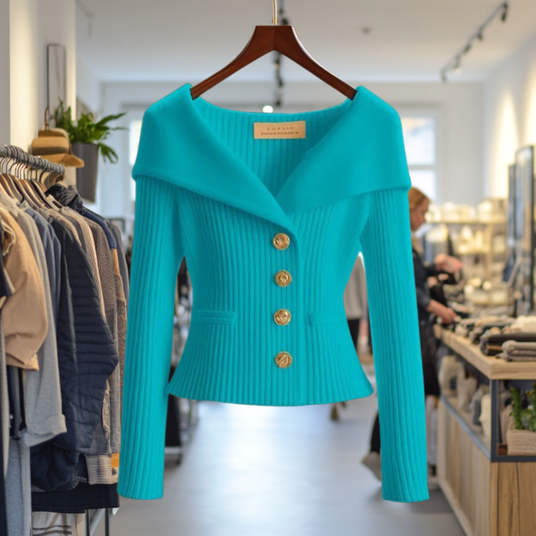 Gilet épais jaune vif pour femme