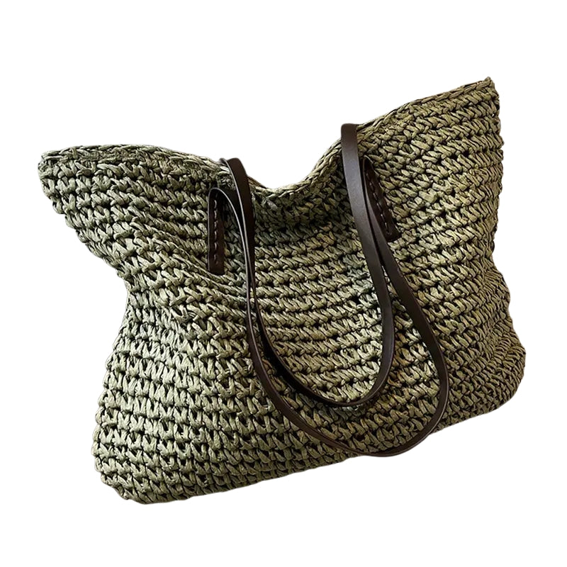 Sac Tressé Grande Capacité avec Sangles Adjustables