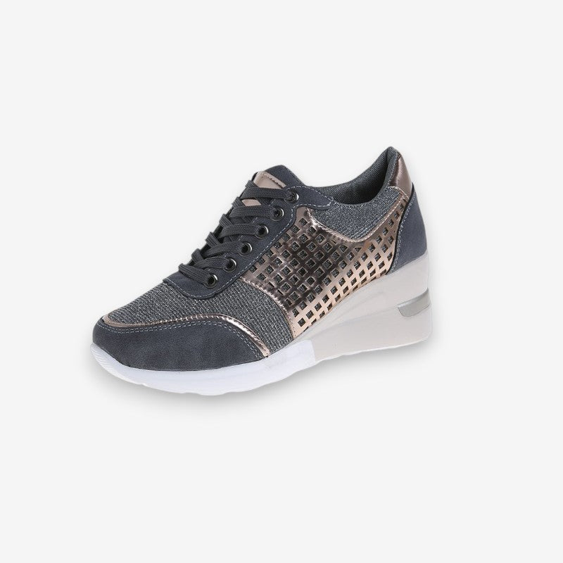 Baskets Féminines à Talon Haut avec Mesh Respirant