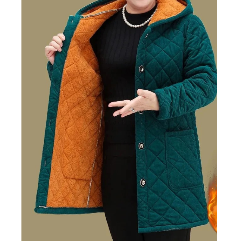 Veste Chaude Hivernale Pour Femme Avec Doublure Polaire Et Manches Longues