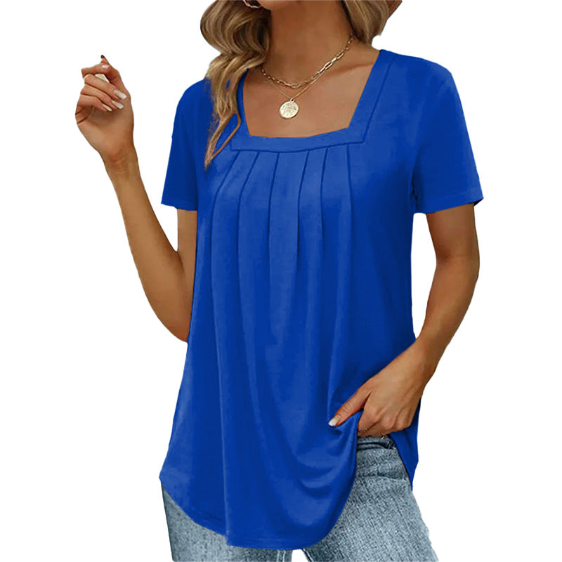 Blouse Élégante Manches Courtes Pour Été