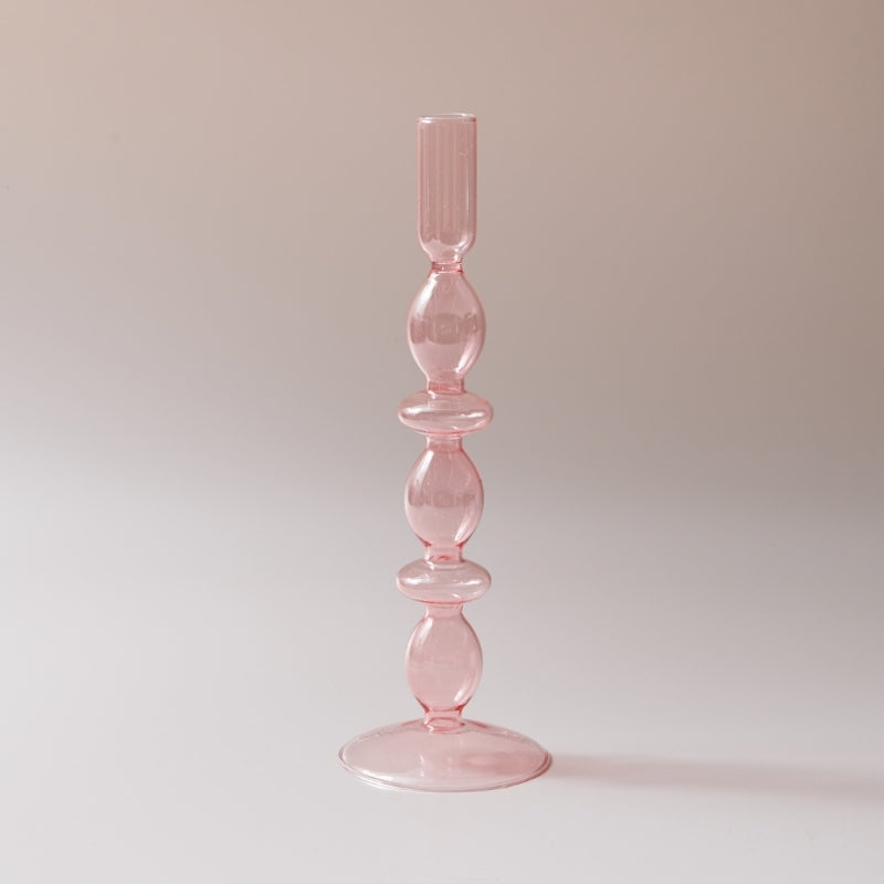Bougeoirs et vases en verre artisanal luxueux