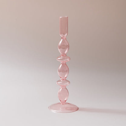 Bougeoirs et vases en verre artisanal luxueux