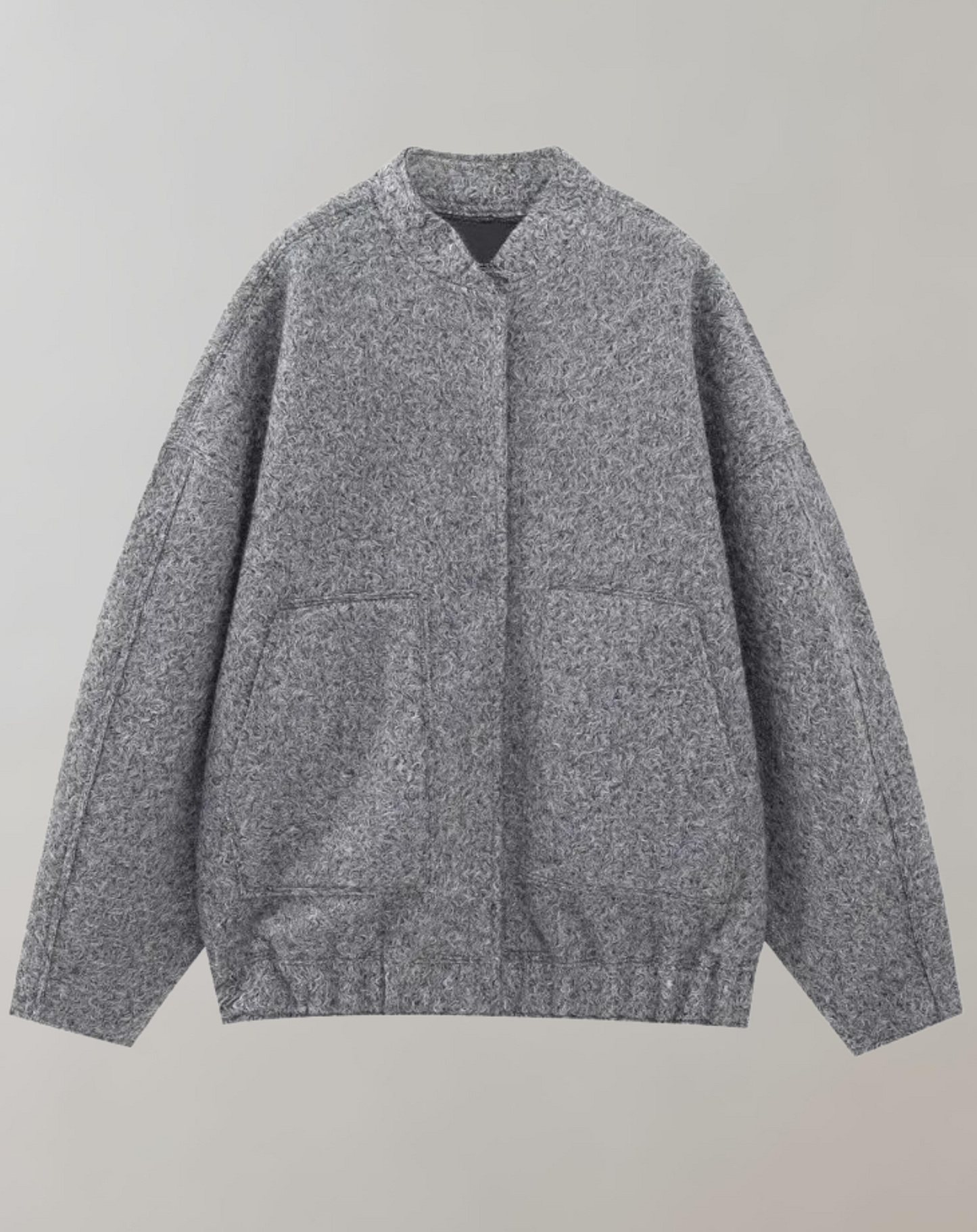 Blouson Bomber Décontracté À Fermeture Éclair