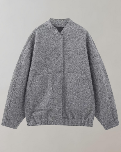 Blouson Bomber Décontracté À Fermeture Éclair