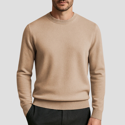 Pull Cachemire Marine Élégant Homme