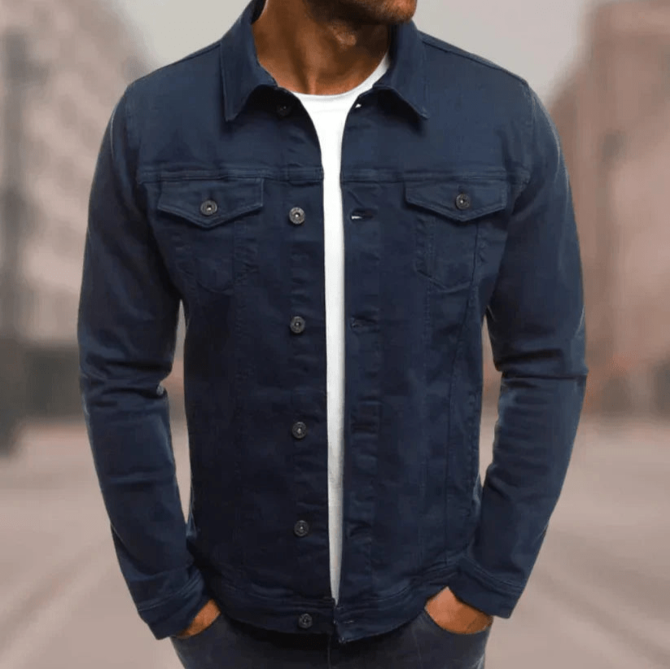 Veste Denim Style Casual Homme
