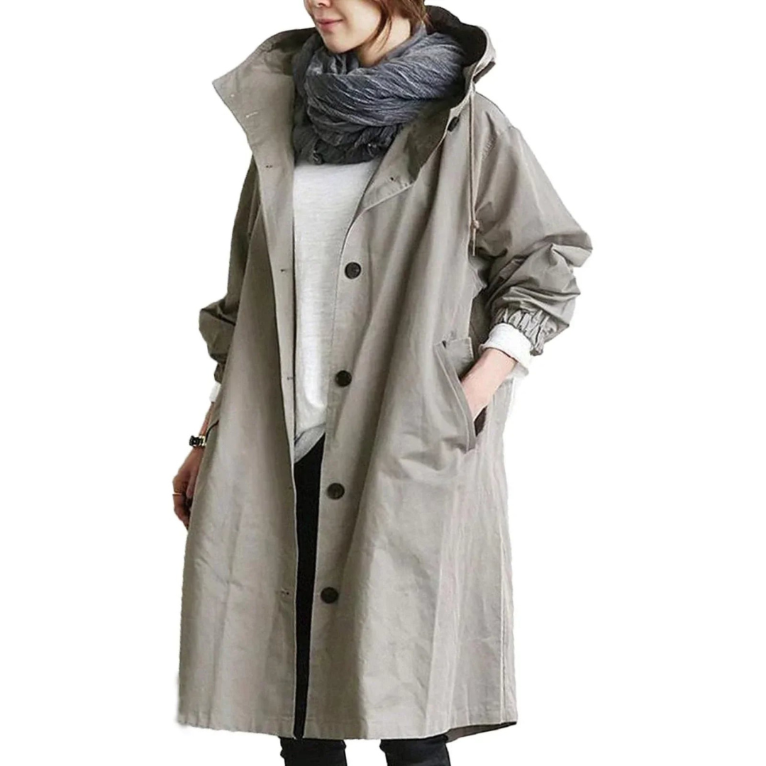 Manteau Imperméable Femme Élégant Long