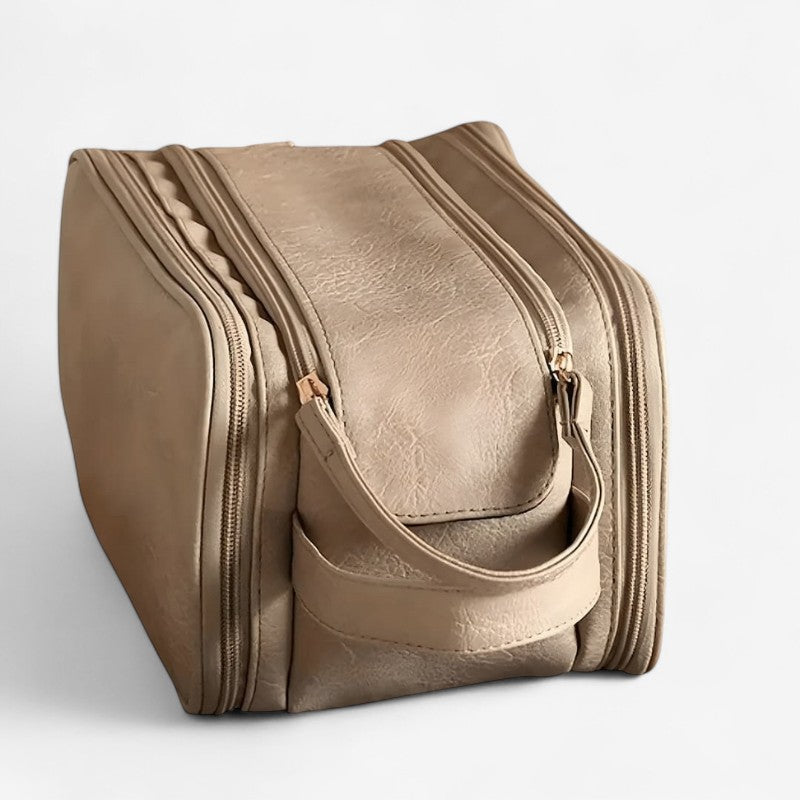 Boîte de maquillage voyage élégante avec fermeture pratique - LuxeStyle
